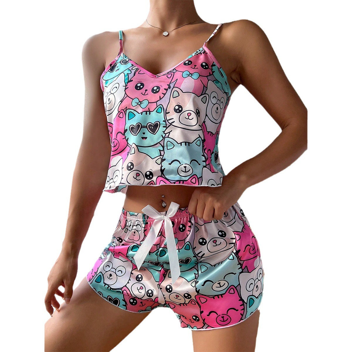 Pure Desire Style Printed Pajamas Suit Women