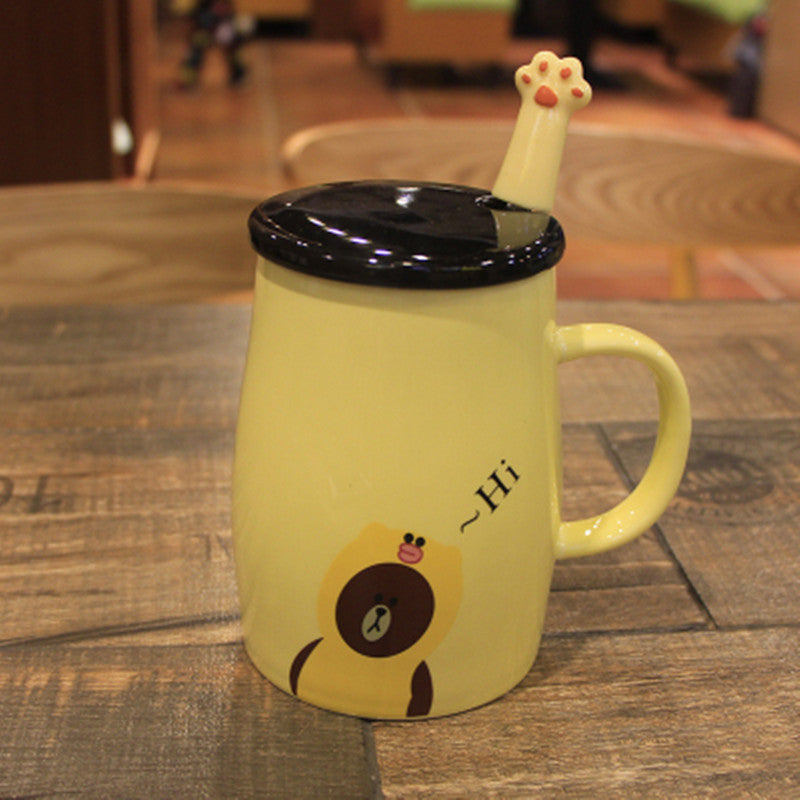 Cute cartoon ceramic cup