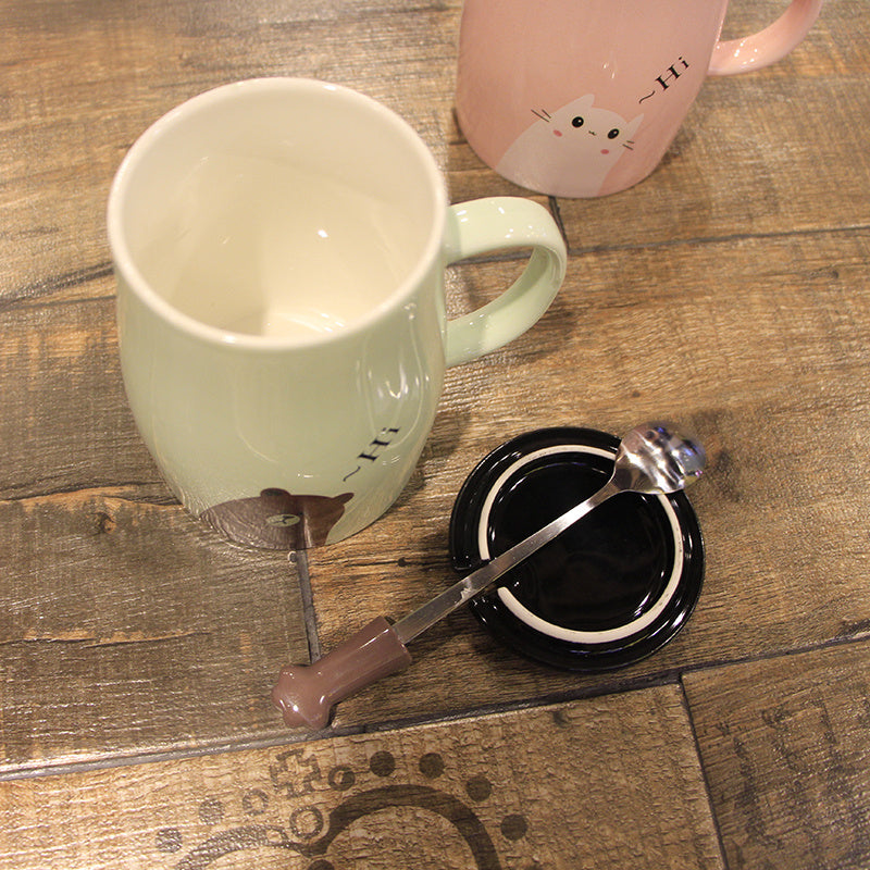 Cute cartoon ceramic cup