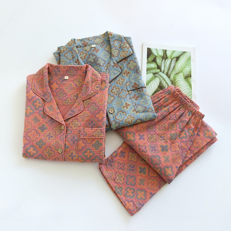 Retro New Pure Cotton Pajamas For Women