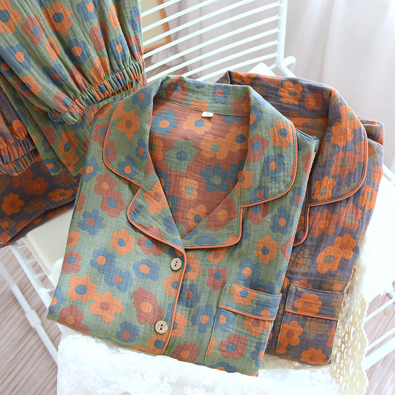Retro New Pure Cotton Pajamas For Women