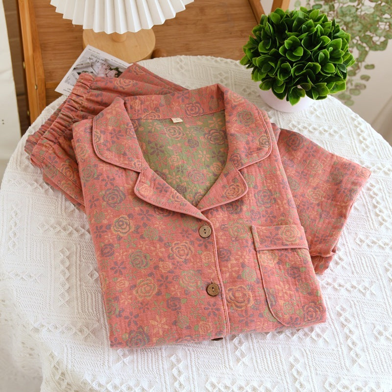Retro New Pure Cotton Pajamas For Women