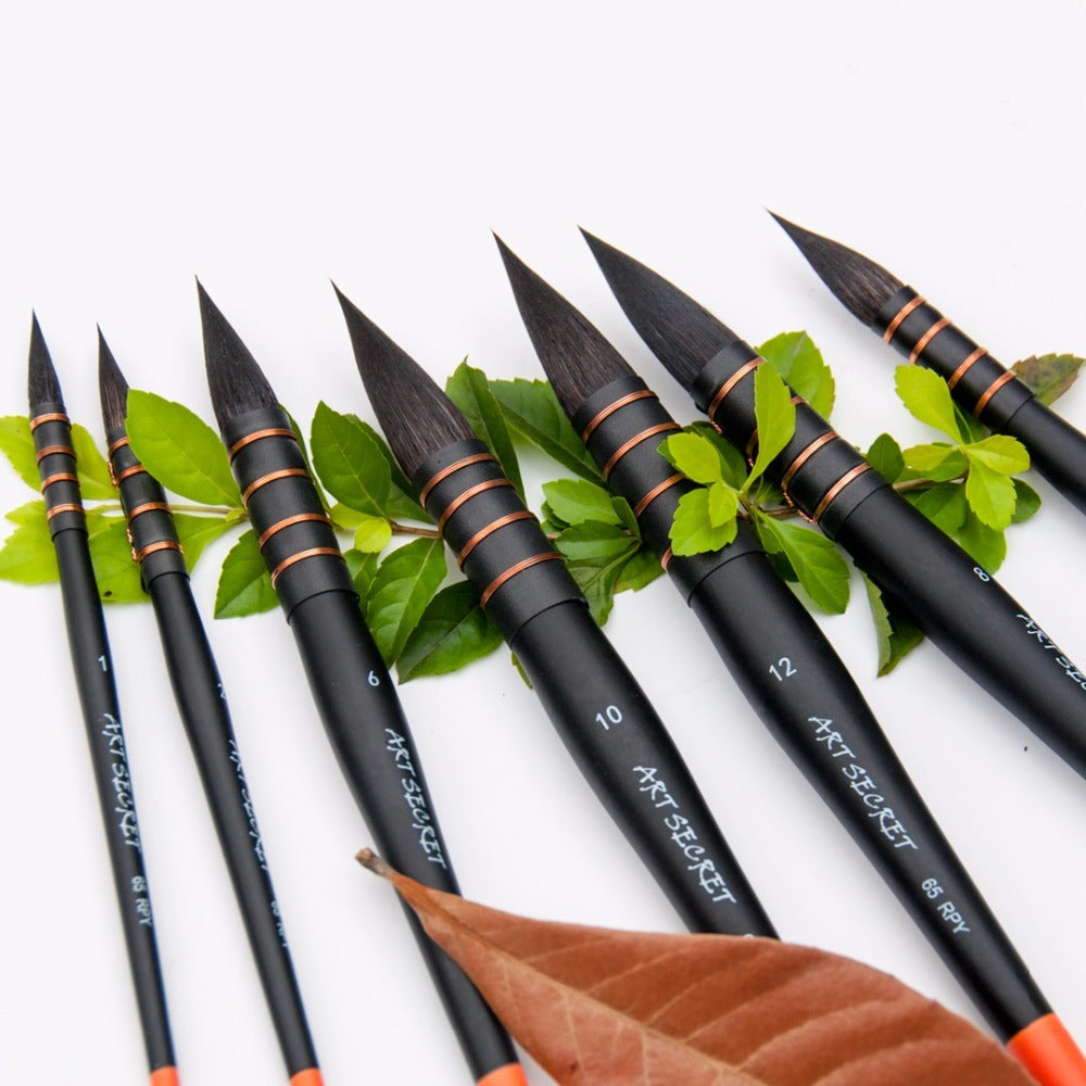 Two-color Rod Squirrel Hair Watercolor Brush