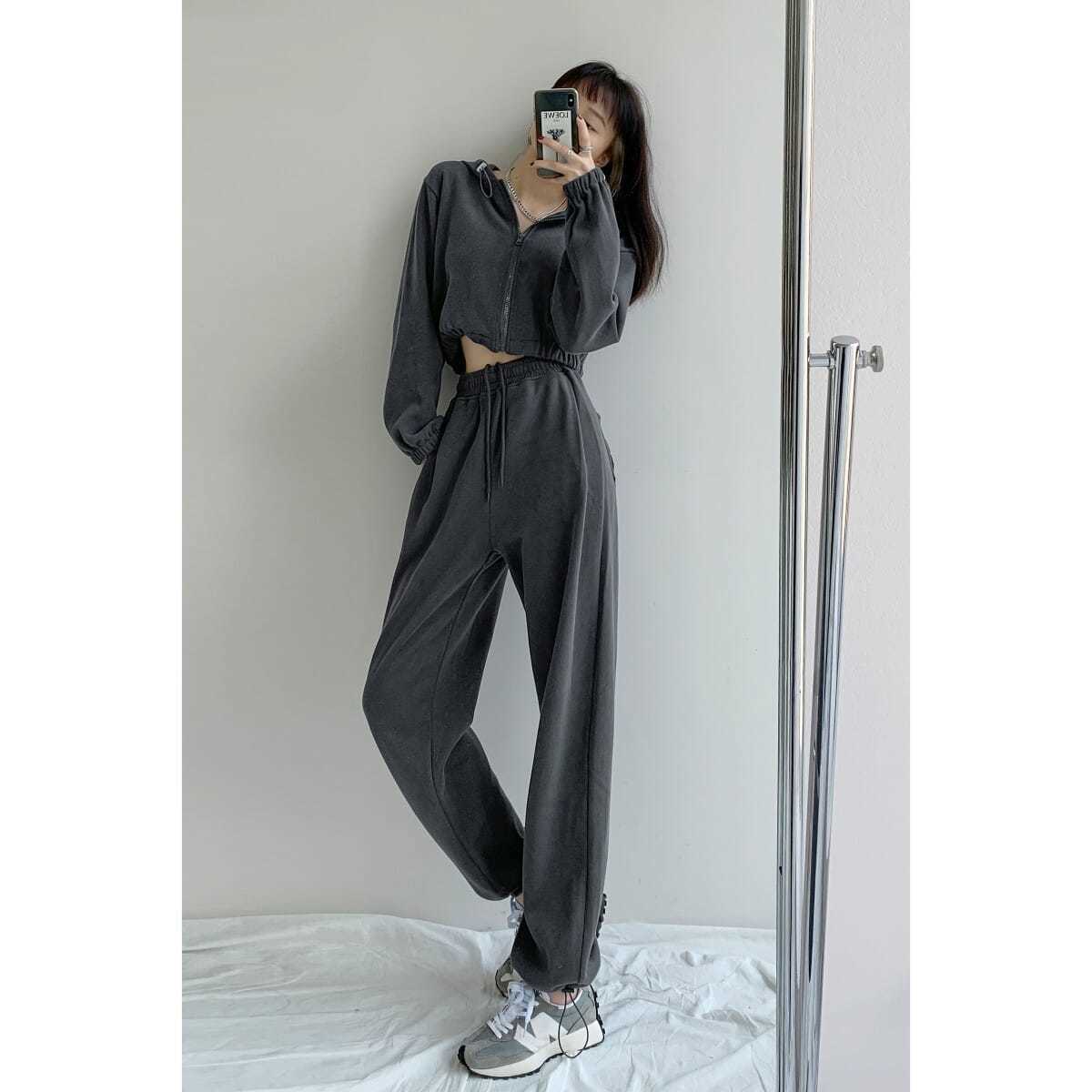 Sweatpants Women Love Pocket Loose Drawstring Drawstring Pants SpringSummer Autumn New Casual Sweatpants