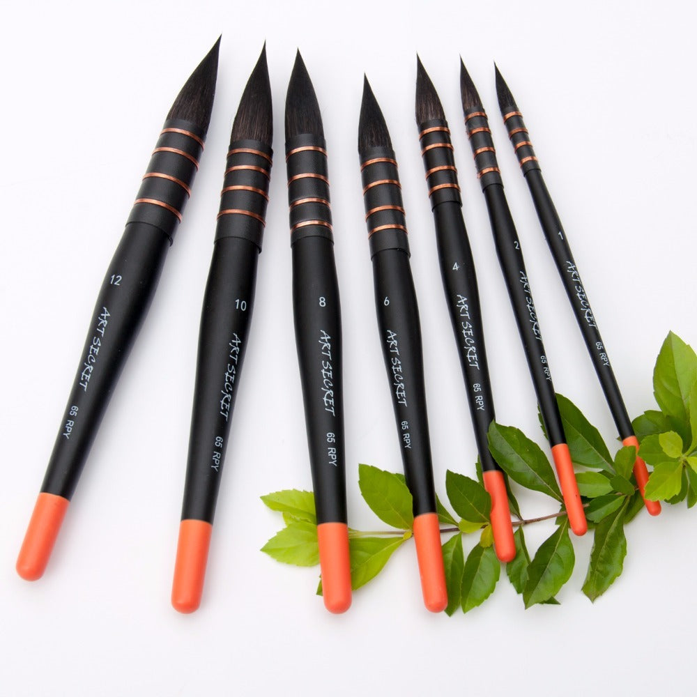 Two-color Rod Squirrel Hair Watercolor Brush