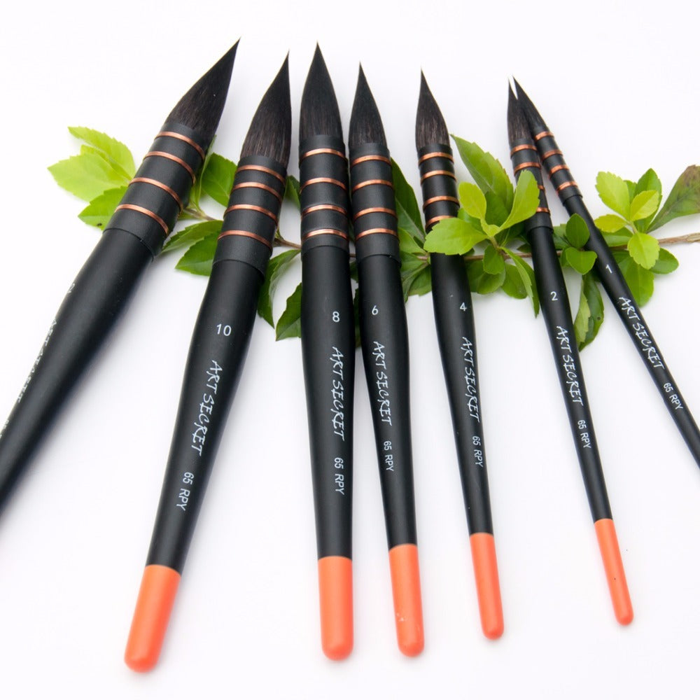 Two-color Rod Squirrel Hair Watercolor Brush