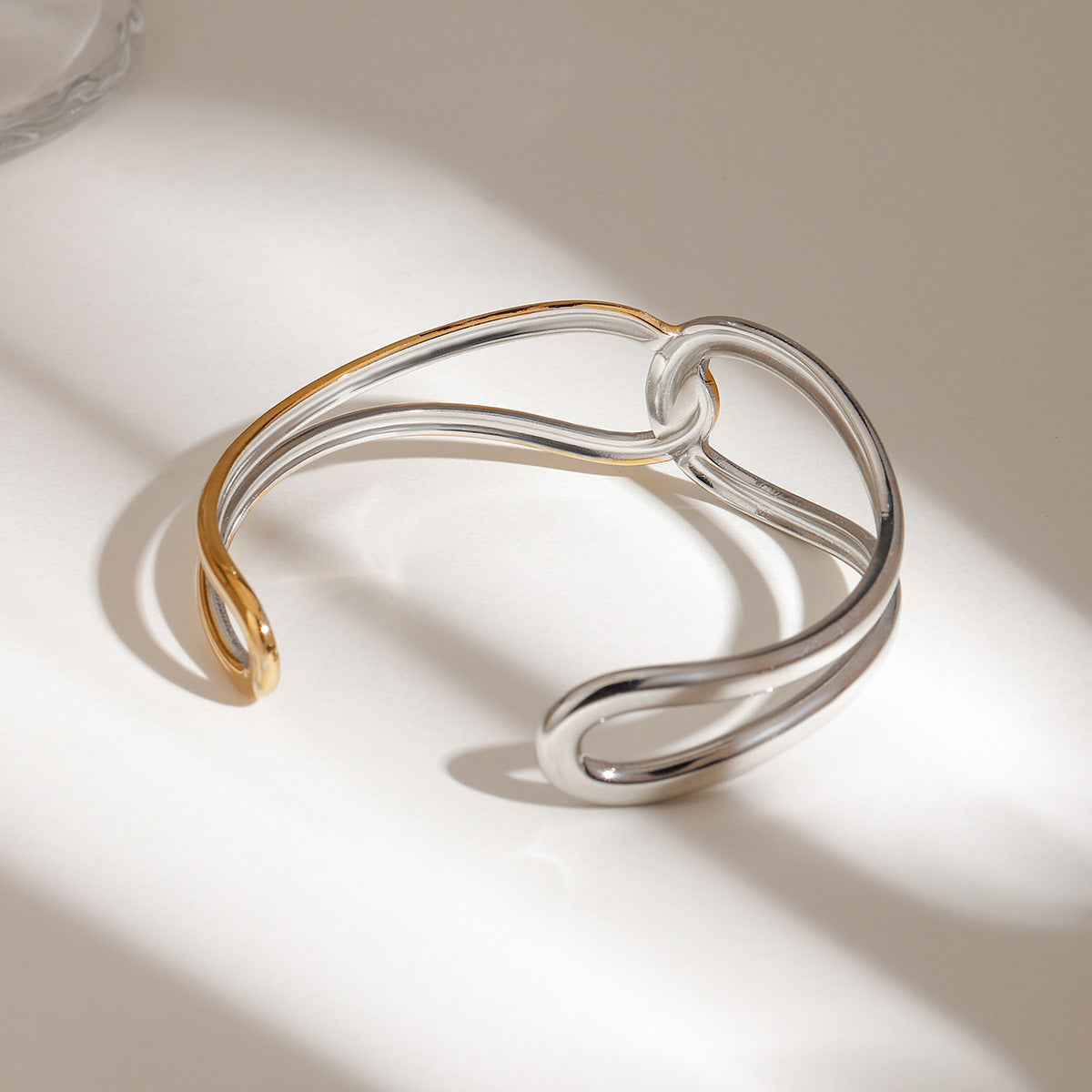 Noria Two Tone Gold Bangle