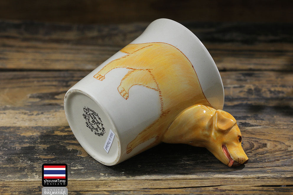 Hand Drawn Animal Mug Golden Retriever Ceramic Cup
